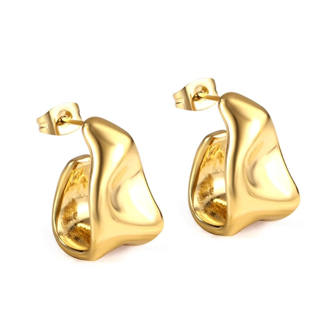 Waterproof, half hoop, Gold Plated, Earrings, Hypoallergenic, Non-Tarnish, Jewelry, gifts for her, minimalist, Gifts, personalised gifts,