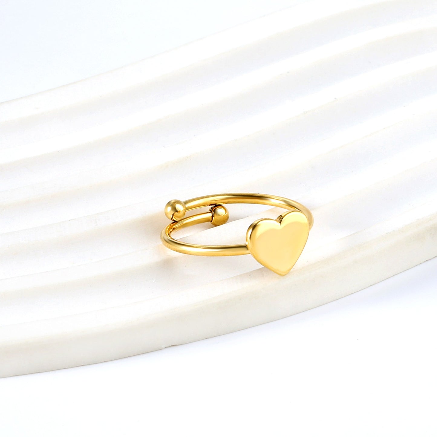Ring with a heart shape