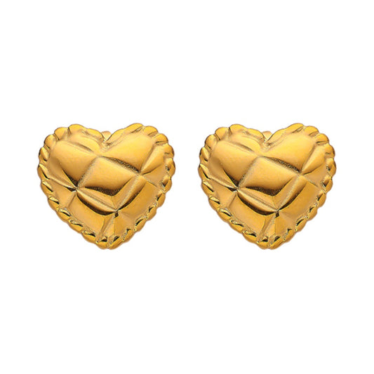 Heart shaped stud