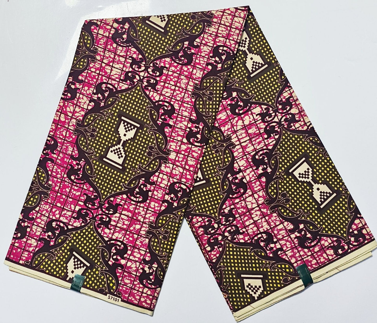 Hollandaise Vlisco. African Ankara Fabric, 100% cotton Fabric , 6 yards Ankara wax, Ankara Fabric, Great Quality Ankara Fabric, Guaranteed printed Wax.