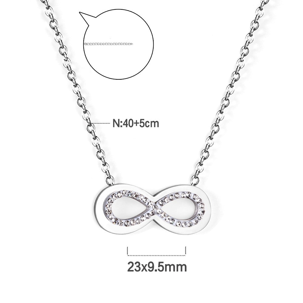 Silver Necklace with infinity pendant