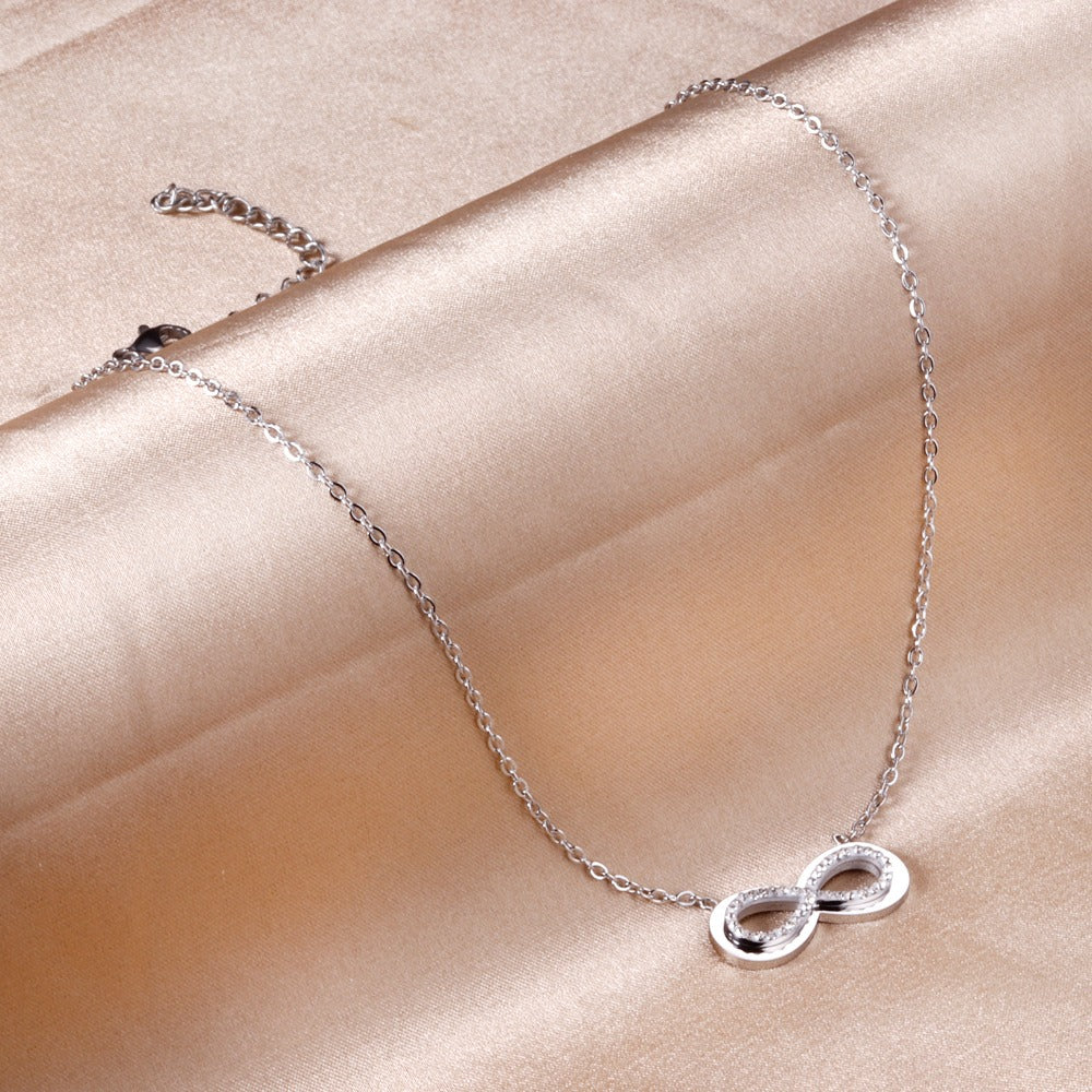 Silver Necklace with infinity pendant