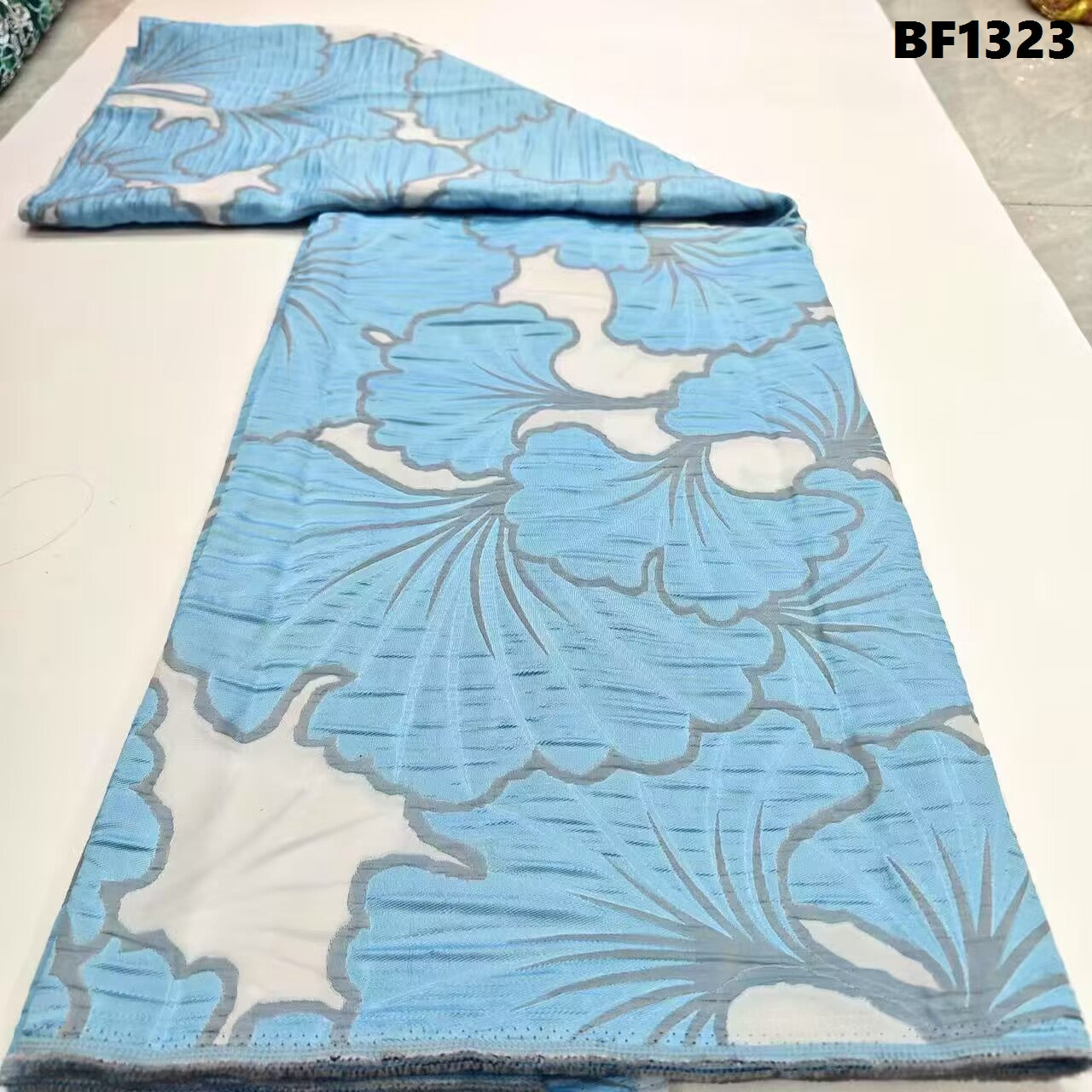 Brocade Fabric for sewing dresses, wedding dress, skirt and Blouse, also for sewing Men wears. 5 yards.