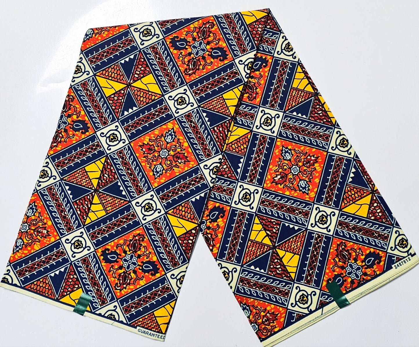 Hollandaise Vlisco. African Ankara Fabric, 100% cotton Fabric , 6 yards Ankara wax, Ankara Fabric, Great Quality Ankara Fabric, Guaranteed printed Wax.