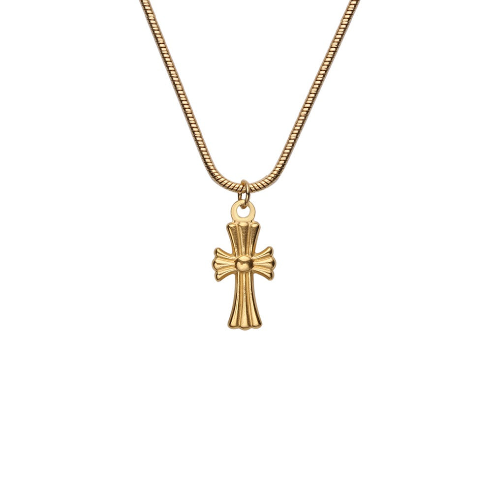 Necklace with cross pendant