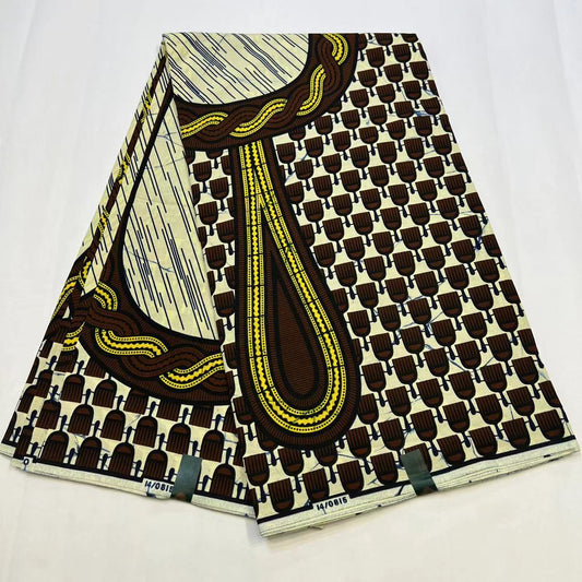 Hollandaise Vlisco. African Ankara Fabric, 100% cotton Fabric , 6 yards Ankara wax, Ankara Fabric, Great Quality Ankara Fabric, Guaranteed printed Wax.