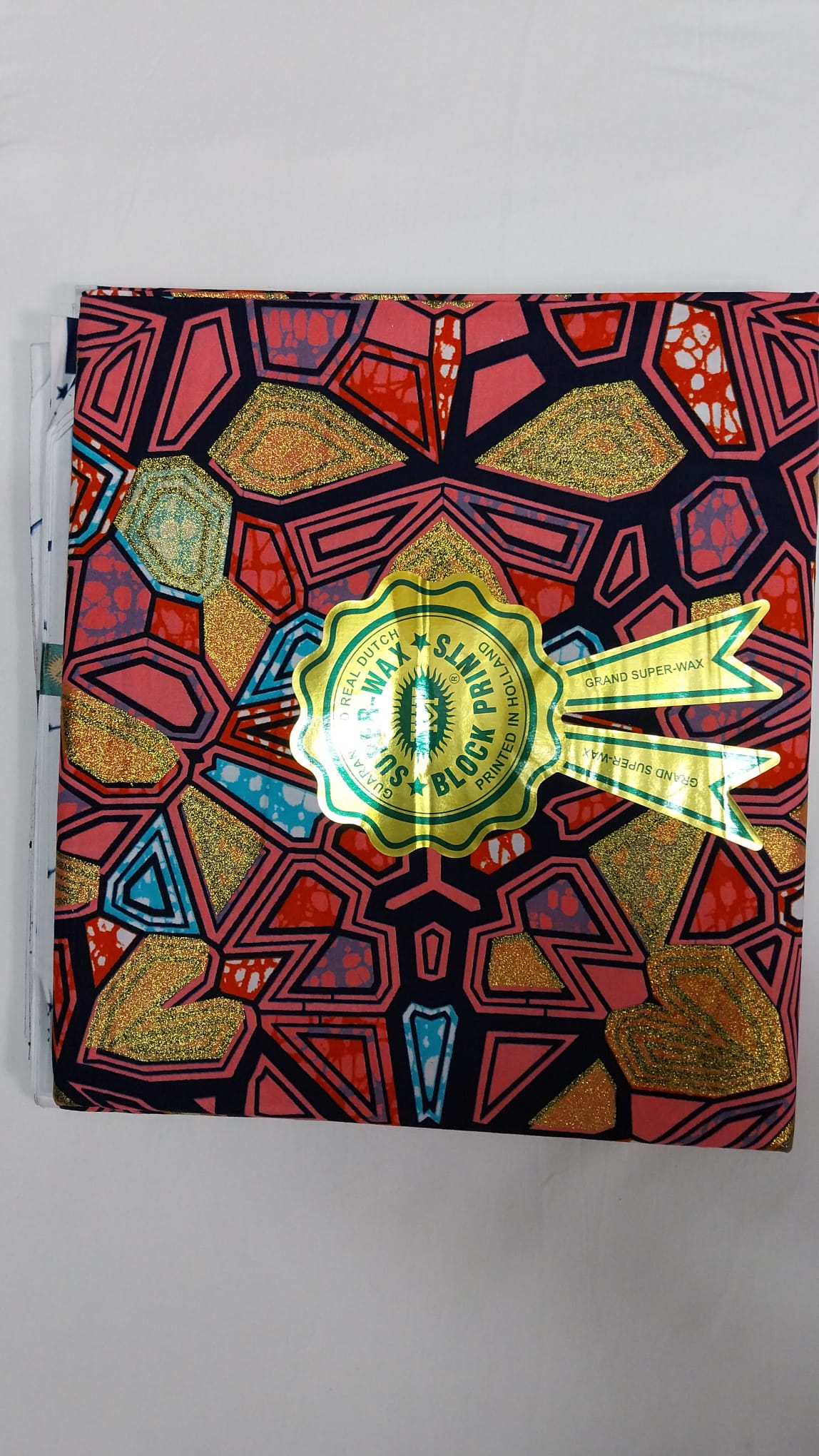 Vlisco hollandaise with beautiful glitters , African Ankara Fabric, 100% cotton Fabric , 6 yards Ankara wax, Ankara Fabric, Great Quality Ankara Fabric, Guaranteed printed Wax.