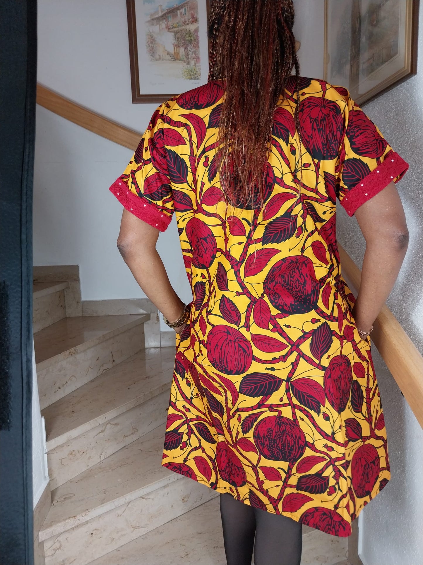 Ankara ready to wear midi dress
