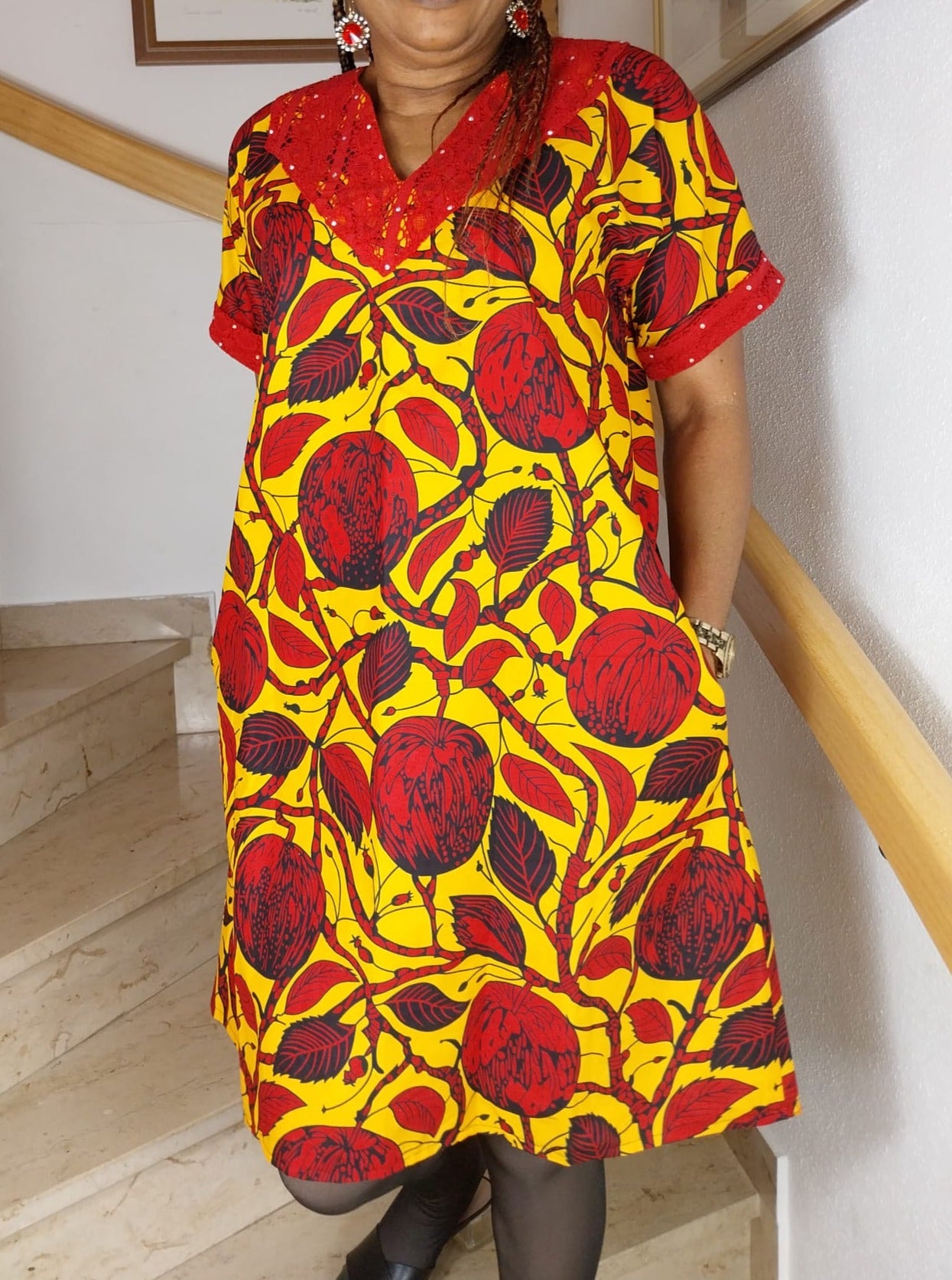 Ankara ready to wear midi dress