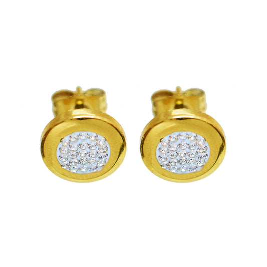 Round stud with stones