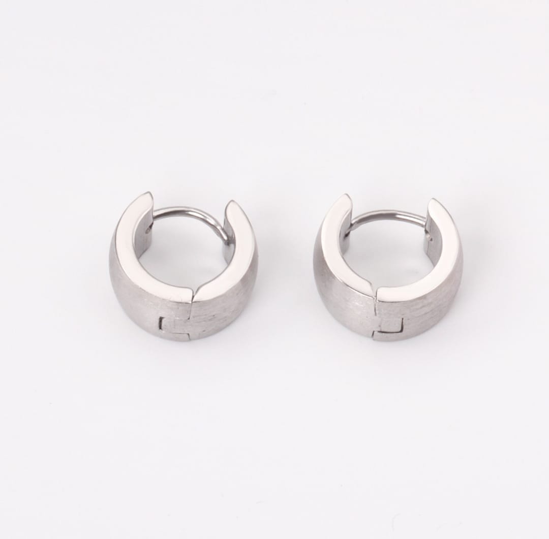 Plain small hoop earrings Waterproof earrings, hypoallergenic, Non-Tarnish Jewelry, Minimalist.