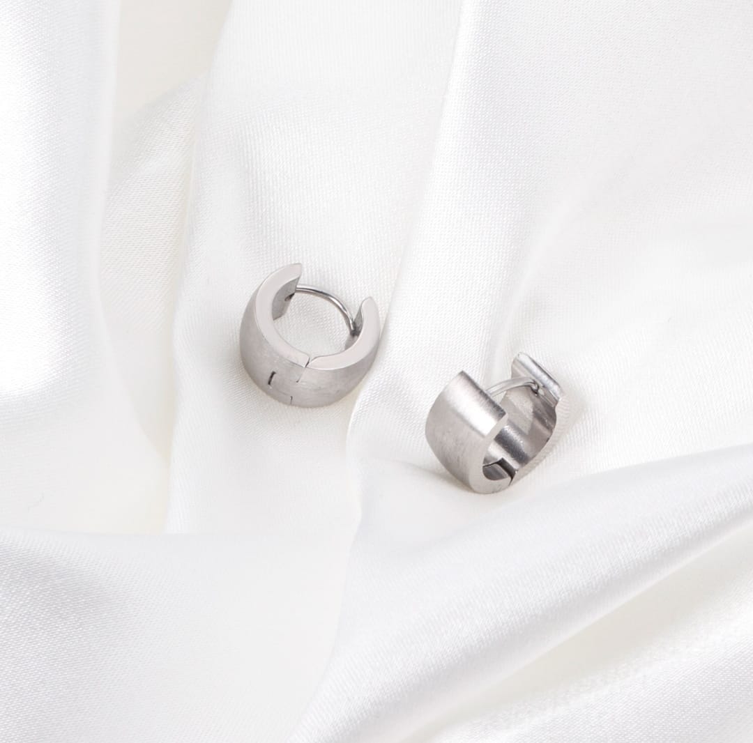 Plain small hoop earrings Waterproof earrings, hypoallergenic, Non-Tarnish Jewelry, Minimalist.