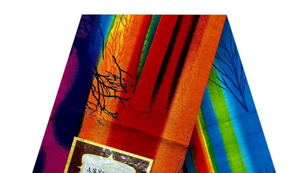 Adire made from 100 % cotton. it does not Fade. it is in 5 yards.