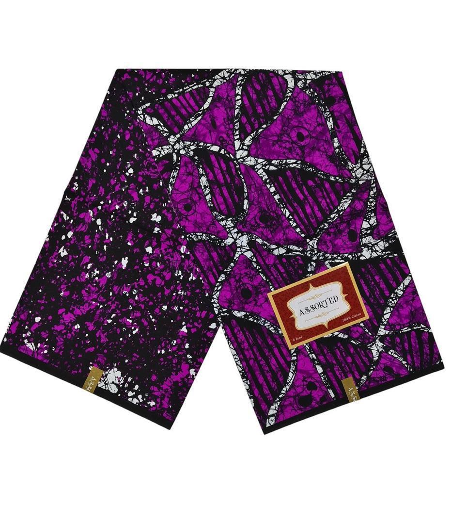 100% cotton Adire . it does not Fade. it is in 5 yards.