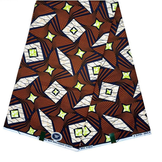 Hollandaise Vlisco. African Ankara Fabric, 100% cotton Fabric , 6 yards Ankara wax, Ankara Fabric, Great Quality Ankara Fabric, Guaranteed printed Wax.