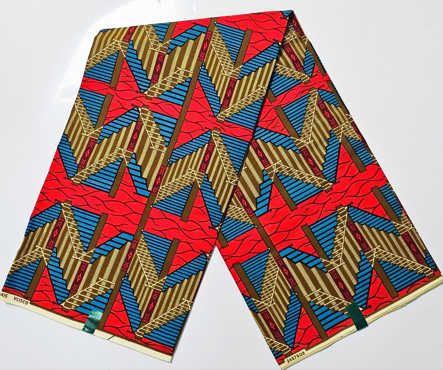 Hollandaise Vlisco. African Ankara Fabric, 100% cotton Fabric , 6 yards Ankara wax, Ankara Fabric, Great Quality Ankara Fabric, Guaranteed printed Wax.