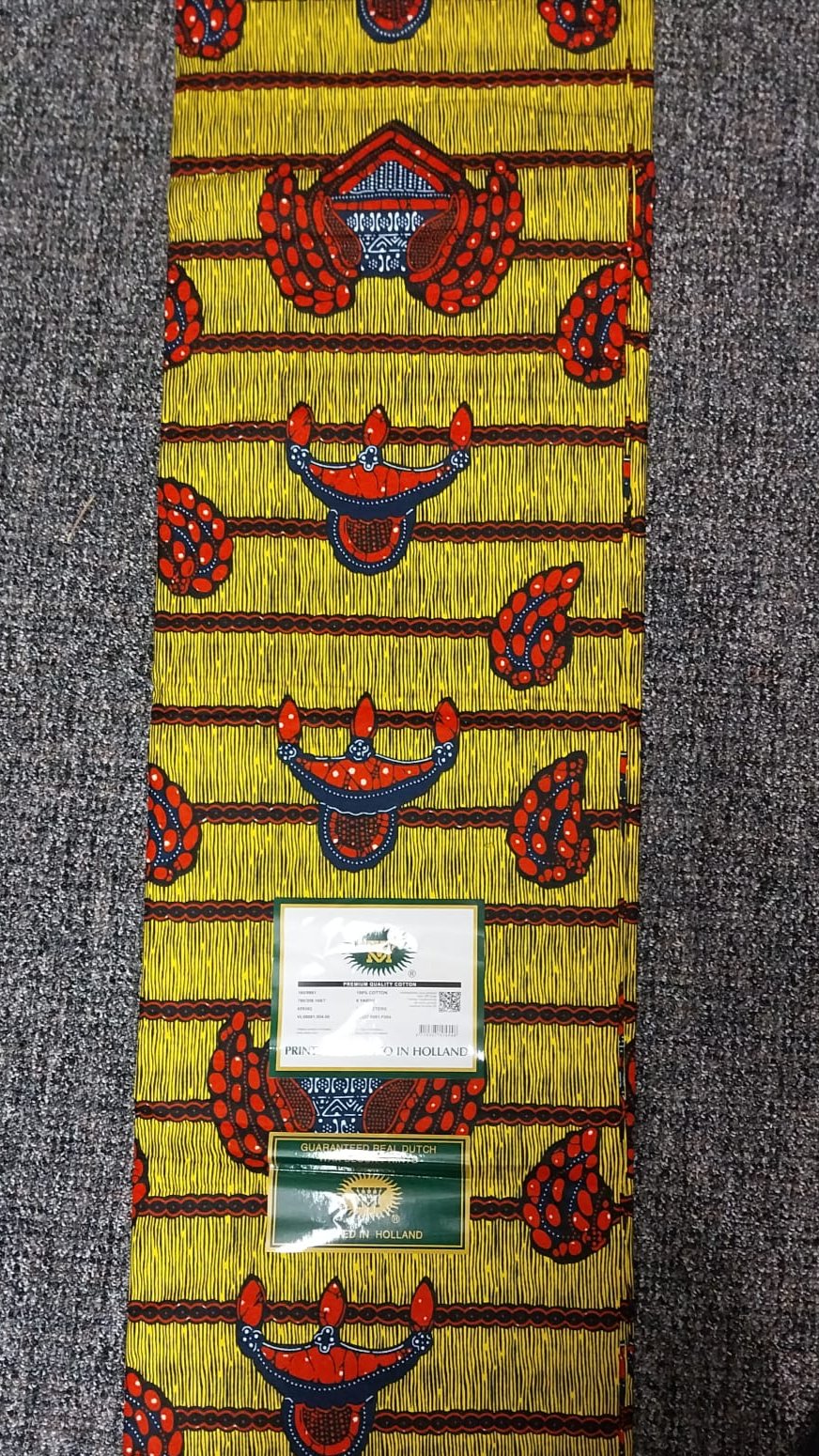 Hollandaise Vlisco. African Ankara Fabric, 100% cotton Fabric , 6 yards Ankara wax, Ankara Fabric, Great Quality Ankara Fabric, Guaranteed printed Wax.
