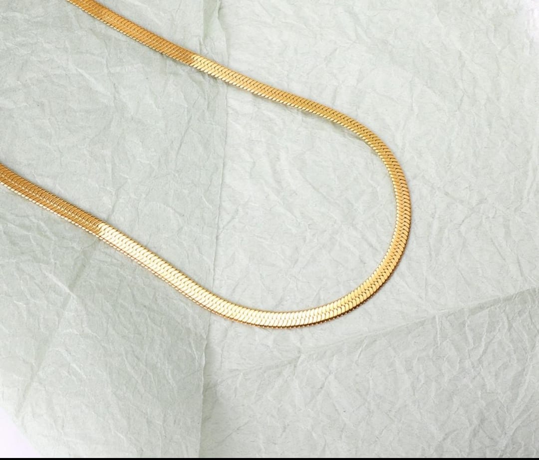 Necklace, Gold necklace, waterproof necklace, stainless steel, 18k gold, gift for her, gifts, Halskette, Kette, hypoallergenic, snake skin