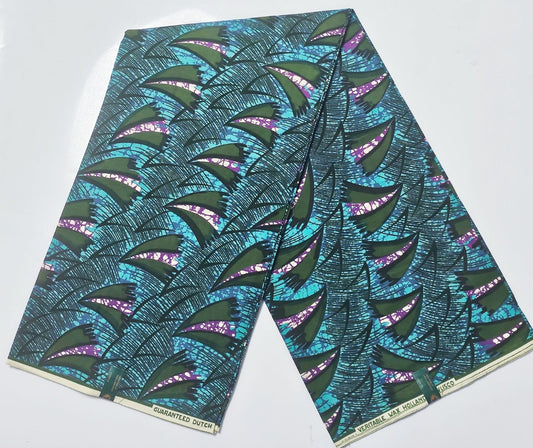 Hollandaise Vlisco. African Ankara Fabric, 100% cotton Fabric , 6 yards Ankara wax, Ankara Fabric, Great Quality Ankara Fabric, Guaranteed printed Wax.