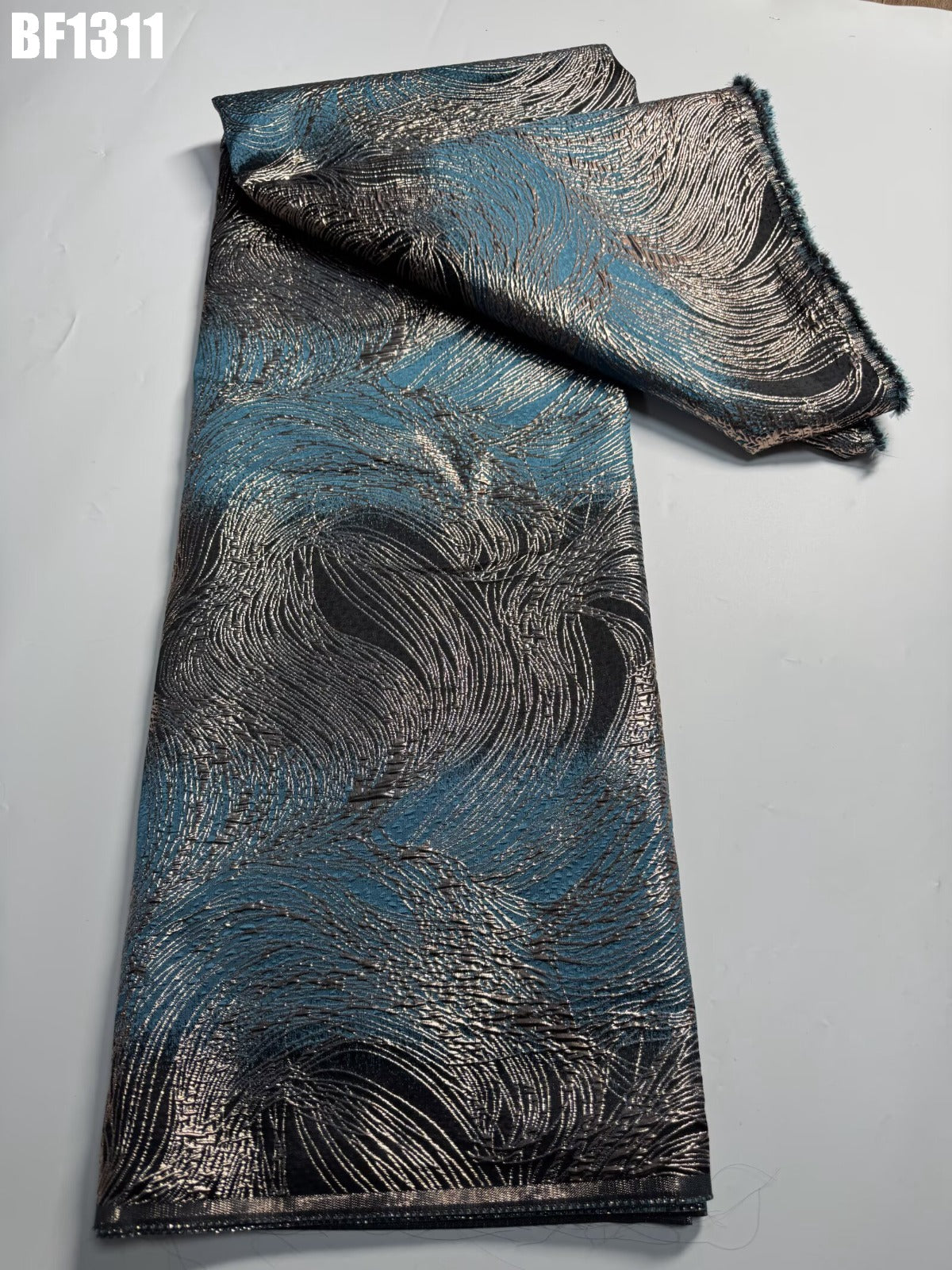 Brocade Fabric for sewing dresses, wedding dress, skirt and Blouse, also for sewing Men wears. 5 yards.