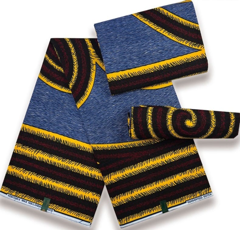 Hollandaise Vlisco. African Ankara Fabric, 100% cotton Fabric , 6 yards Ankara wax, Ankara Fabric, Great Quality Ankara Fabric, Guaranteed printed Wax.
