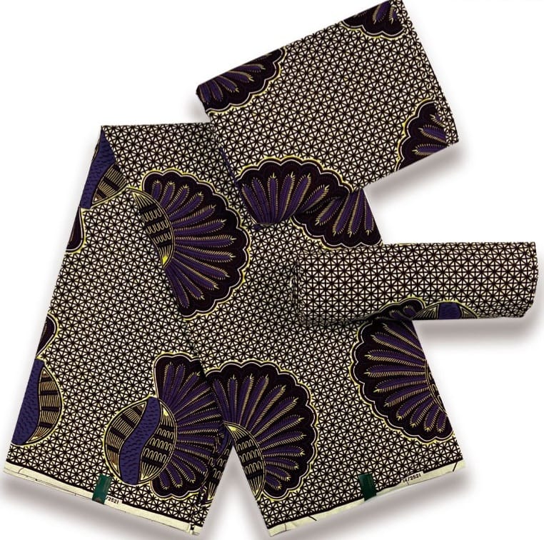 Hollandaise Vlisco. African Ankara Fabric, 100% cotton Fabric , 6 yards Ankara wax, Ankara Fabric, Great Quality Ankara Fabric, Guaranteed printed Wax.