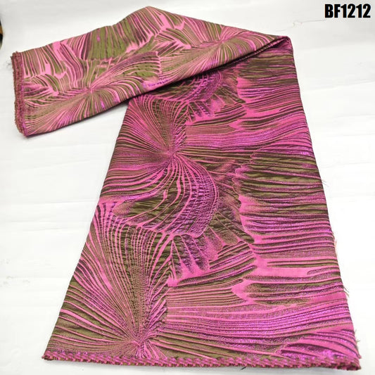 Brocade Fabric for sewing dresses, wedding dress, skirt and Blouse, also for sewing Men wears. 5 yards.