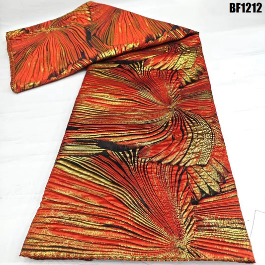 Brocade Fabric for sewing dresses, wedding dress, skirt and Blouse, also for sewing Men wears. 5 yards.
