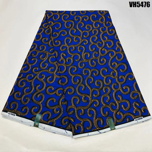 Hollandaise Vlisco. African Ankara Fabric, 100% cotton Fabric , 6 yards Ankara wax, Ankara Fabric, Great Quality Ankara Fabric, Guaranteed printed Wax.