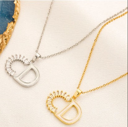 N-Dior36 Stainless steel, Waterproof, Necklace, with CD pendant