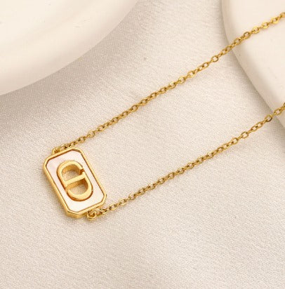 N-Dior37 Stainless steel, Waterproof, Necklace, plain CD pendant