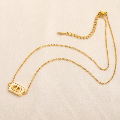 N-Dior37 Stainless steel, Waterproof, Necklace, plain CD pendant