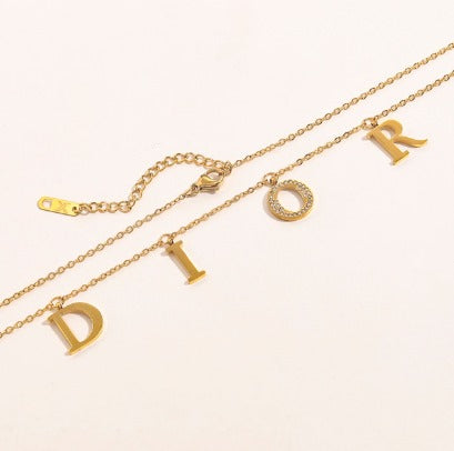 N-Dior6 Stainless steel, Waterproof, Necklace, Dior Pendant