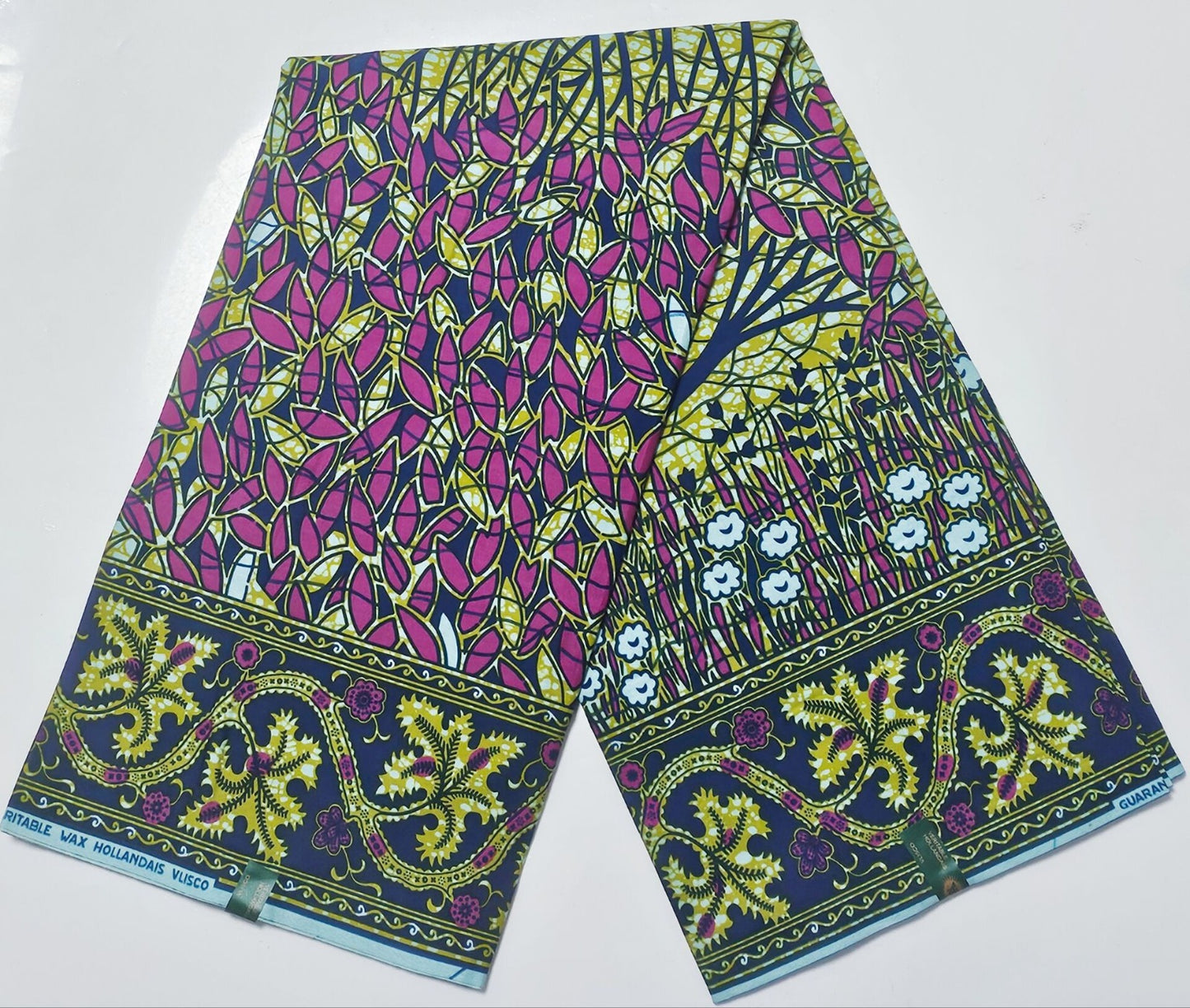 Hollandaise Vlisco. African Ankara Fabric, 100% cotton Fabric , 6 yards Ankara wax, Ankara Fabric, Great Quality Ankara Fabric, Guaranteed printed Wax.