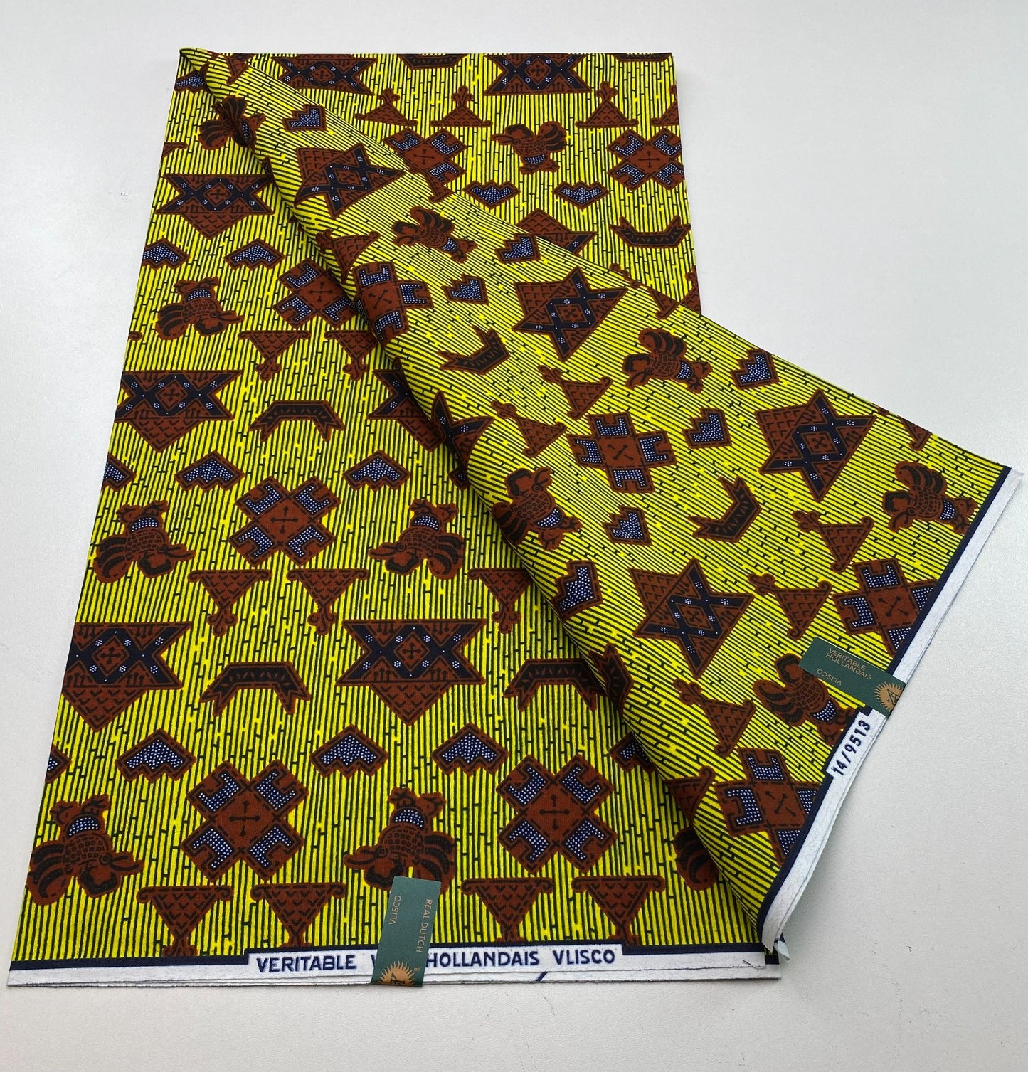 Hollandaise Vlisco. African Ankara Fabric, 100% cotton Fabric , 6 yards Ankara wax, Ankara Fabric, Great Quality Ankara Fabric, Guaranteed printed Wax.