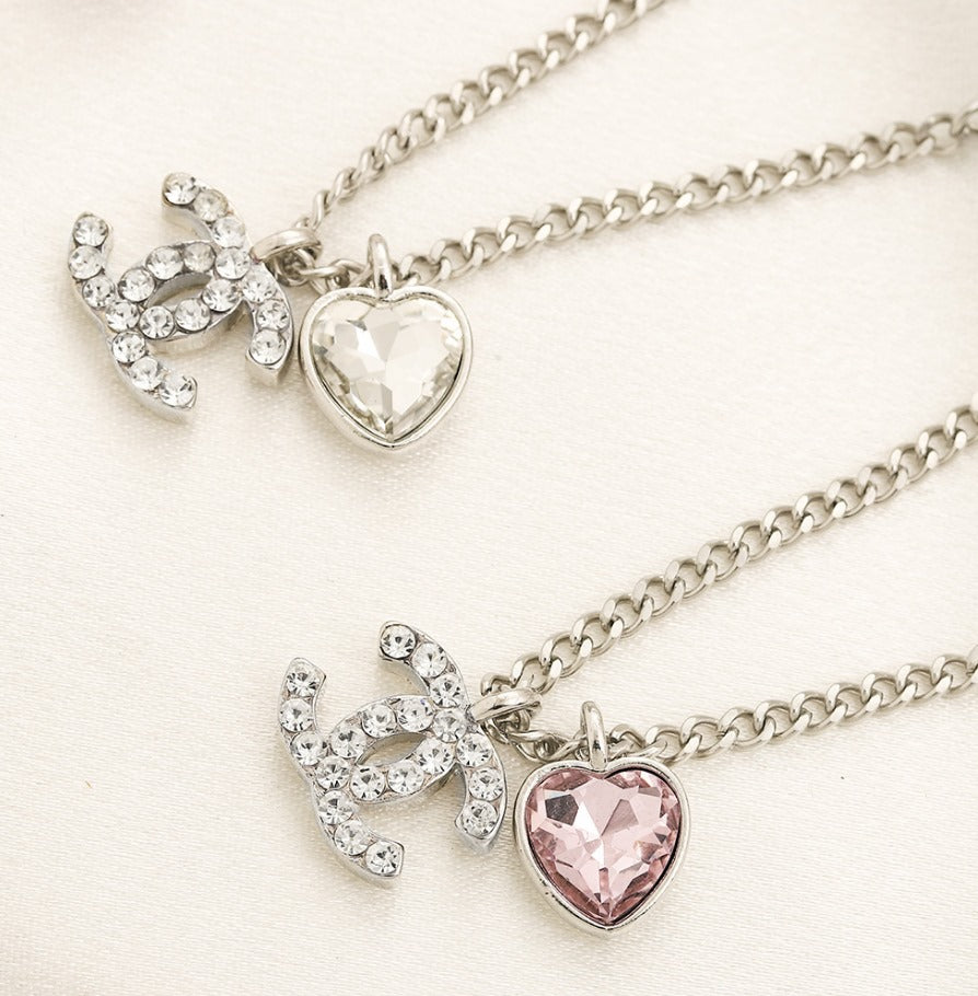 N-Chanel40. Chanel necklace with zirconstones and Rhinestone,