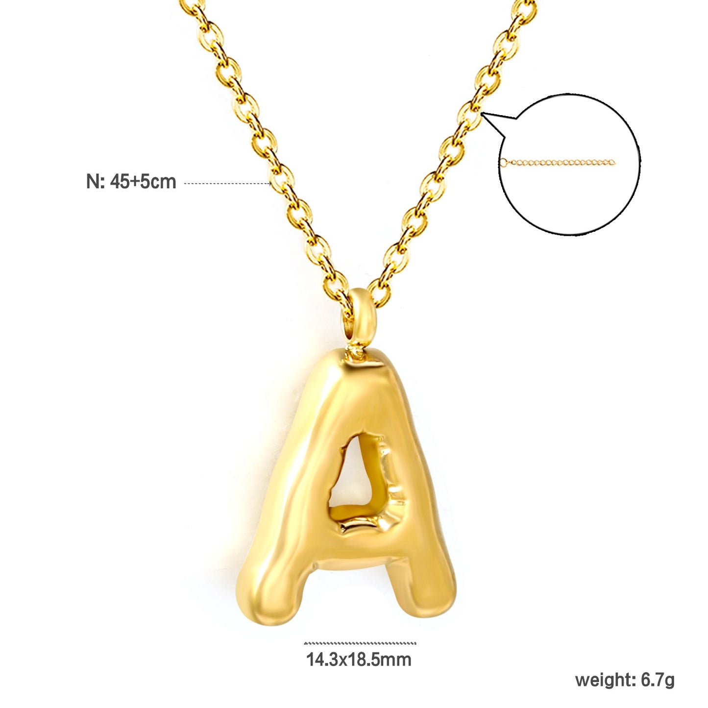 Name initials necklaces