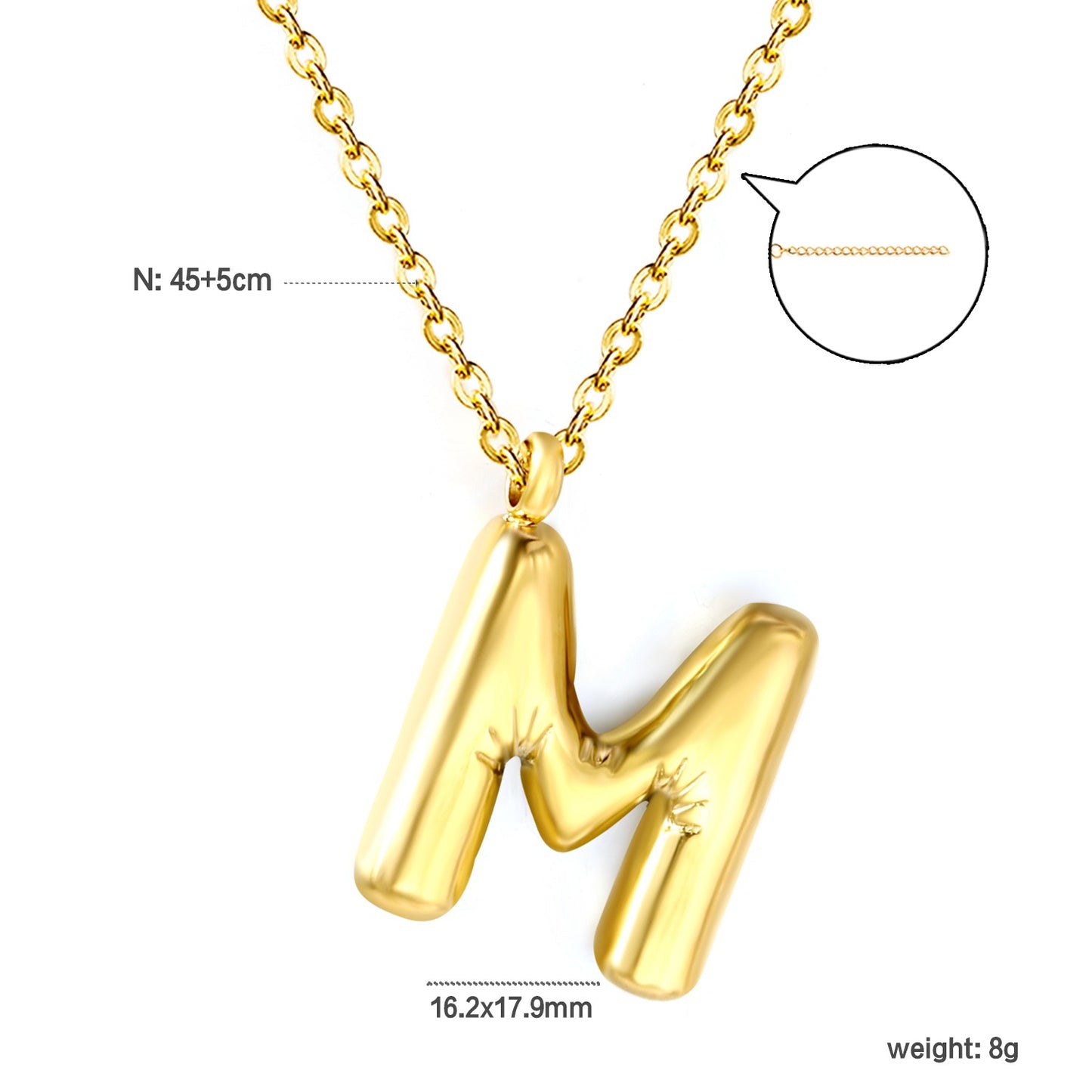 Name initials necklaces