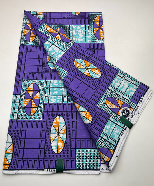Hollandaise Vlisco. African Ankara Fabric, 100% cotton Fabric , 6 yards Ankara wax, Ankara Fabric, Great Quality Ankara Fabric, Guaranteed printed Wax.