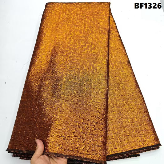 Brocade Fabric for sewing dresses, wedding dress, skirt and Blouse, also for sewing Men wears. 5 yards.