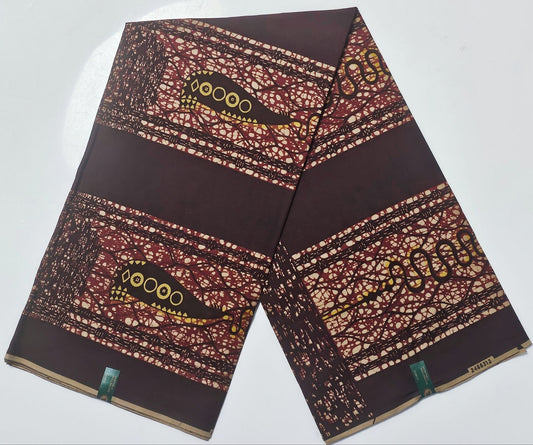 Hollandaise Vlisco. African Ankara Fabric, 100% cotton Fabric , 6 yards Ankara wax, Ankara Fabric, Great Quality Ankara Fabric, Guaranteed printed Wax.