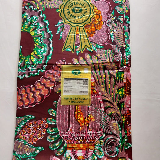 Vlisco hollandaise with beautiful glitters , African Ankara Fabric, 100% cotton Fabric , 6 yards Ankara wax, Ankara Fabric, Great Quality Ankara Fabric, Guaranteed printed Wax.