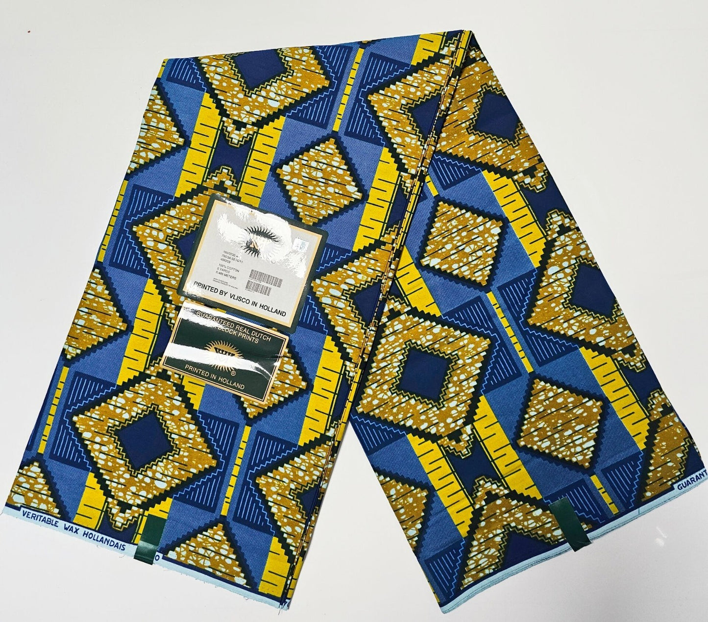 Hollandaise Vlisco. African Ankara Fabric, 100% cotton Fabric , 6 yards Ankara wax, Ankara Fabric, Great Quality Ankara Fabric, Guaranteed printed Wax.