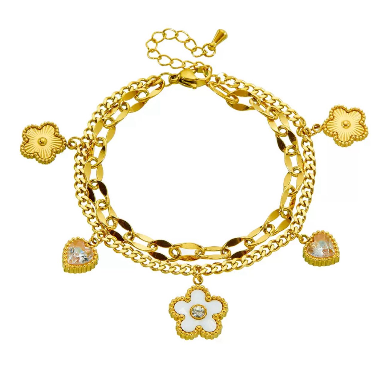 AURA DOUBLE CHAIN BRACELET