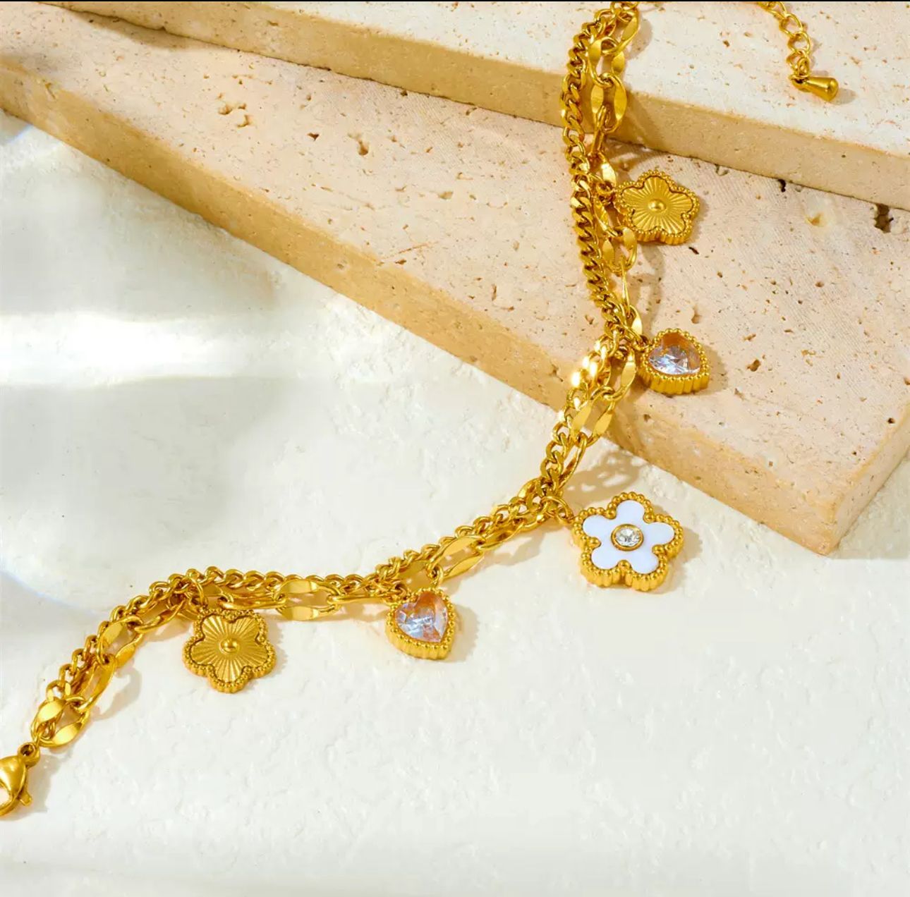 AURA DOUBLE CHAIN BRACELET