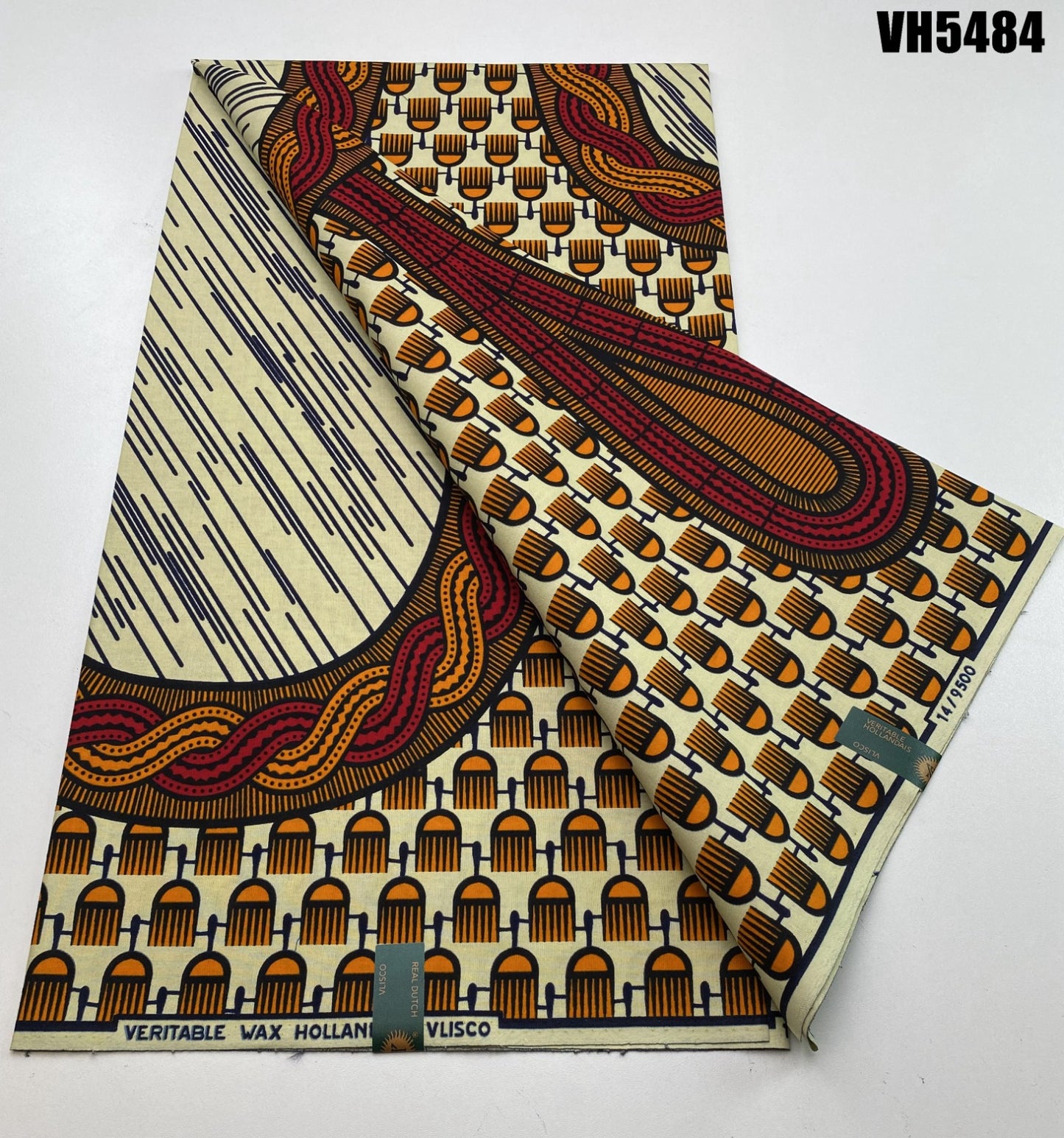 Hollandaise Vlisco. African Ankara Fabric, 100% cotton Fabric , 6 yards Ankara wax, Ankara Fabric, Great Quality Ankara Fabric, Guaranteed printed Wax.