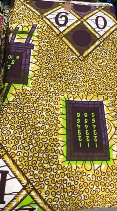 Hollandaise Vlisco. African Ankara Fabric, 100% cotton Fabric , 6 yards Ankara wax, Ankara Fabric, Great Quality Ankara Fabric, Guaranteed printed Wax.