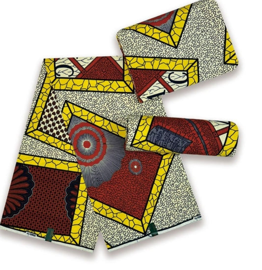 Hollandaise Vlisco. African Ankara Fabric, 100% cotton Fabric , 6 yards Ankara wax, Ankara Fabric, Great Quality Ankara Fabric, Guaranteed printed Wax.