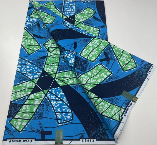Hollandaise Vlisco. African Ankara Fabric, 100% cotton Fabric , 6 yards Ankara wax, Ankara Fabric, Great Quality Ankara Fabric, Guaranteed printed Wax.