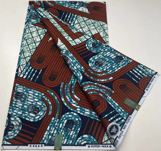Hollandaise Vlisco. African Ankara Fabric, 100% cotton Fabric , 6 yards Ankara wax, Ankara Fabric, Great Quality Ankara Fabric, Guaranteed printed Wax.